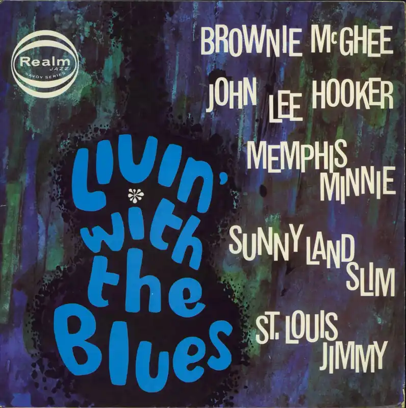 Various-Blues & Gospel Livin' With The Blues - EX UK Vinyl LP Genuine