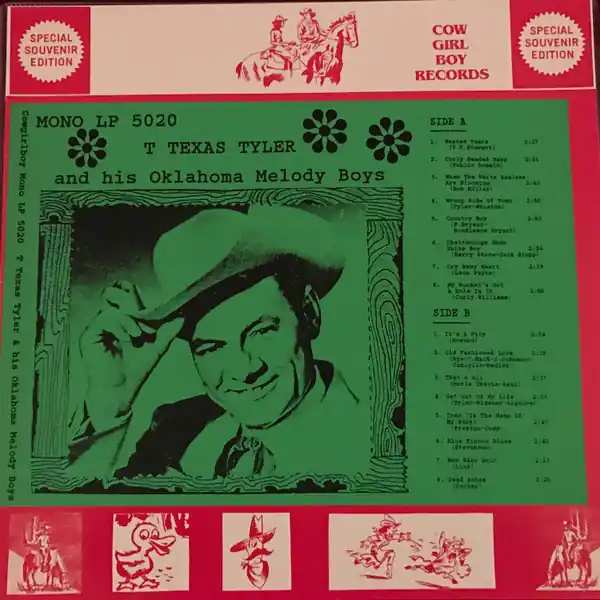 “T” Texas Tyler & His Oklahoma Melody Boys Limited Edition