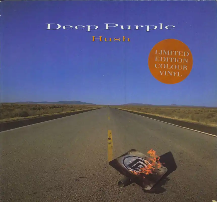 In Demand Deep Purple Hush - Blue Vinyl - EX UK 7" vinyl