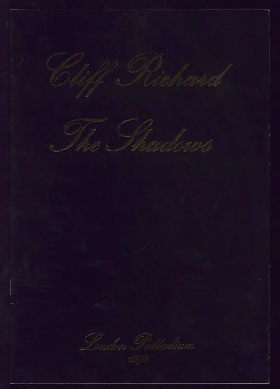 Next Day Delivery Cliff Richard London Palladium UK Tour programme