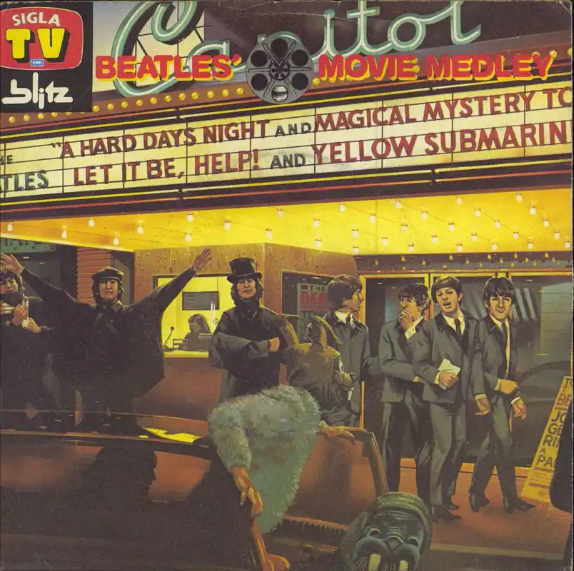 The Beatles The Beatles' Movie Medley Italian 7" vinyl Secure Checkout