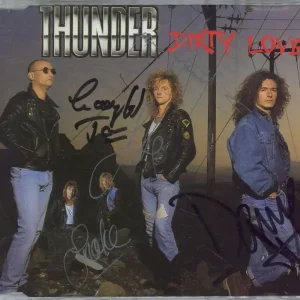 Thunder Dirty Love - Autographed UK CD single Best Price