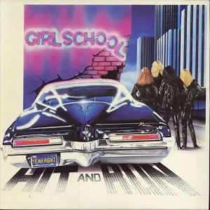 Money Back Guarantee Girlschool Hit And Run - Red Vinyl - VG+ UK Vinyl LP