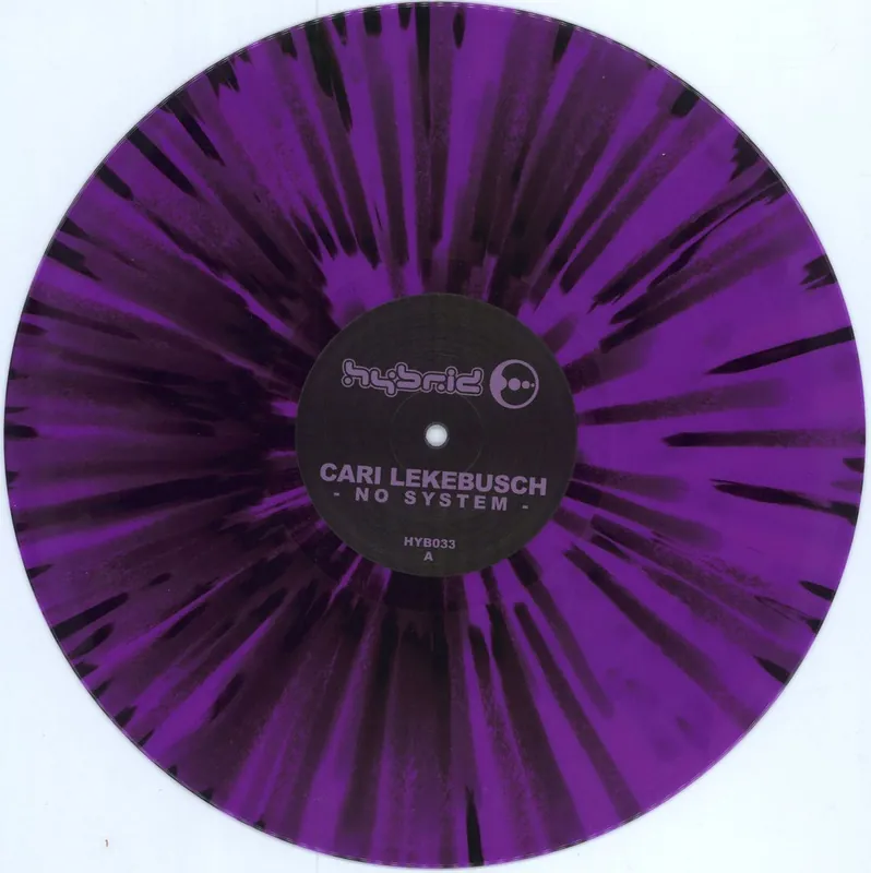 Direct From Factory Cari Lekebusch No System - Purple & Black Splatter Vinyl Swedish 12" vinyl