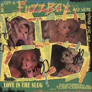 Fuzzbox Love Is The Slug + Comic - Signed UK 7" vinyl Warranty Included