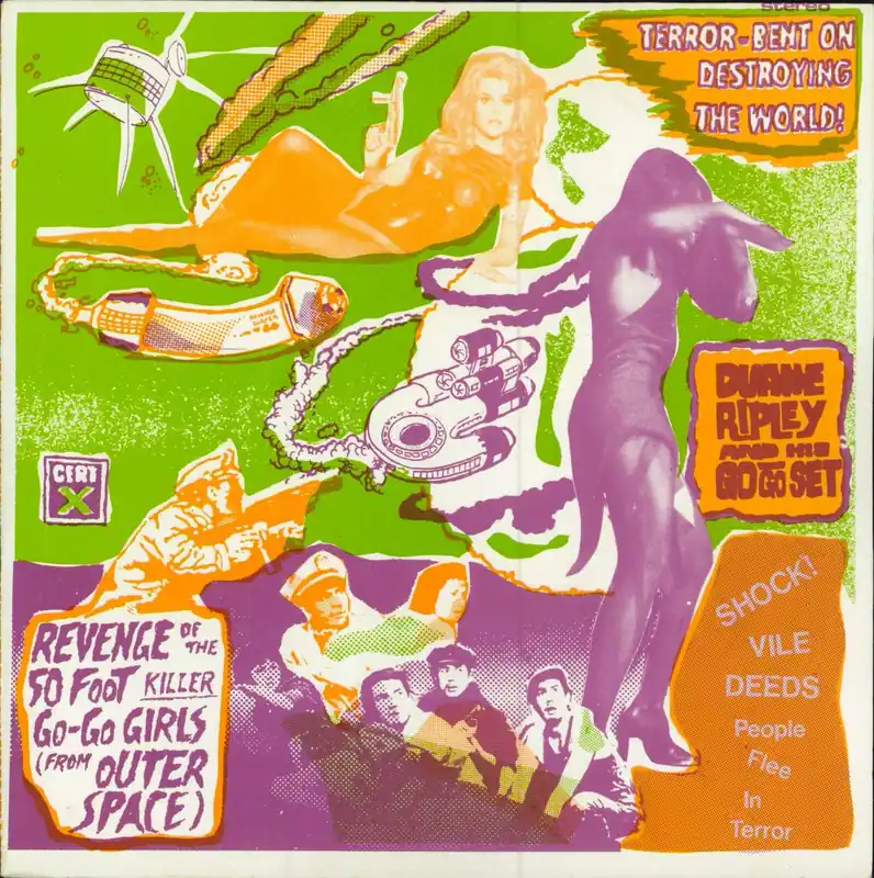 Duane Ripley And His Go-Go Set Revenge Of The 50 Foot Killer Go-Go Girls (From Outer Space) UK 7" vinyl Markdown