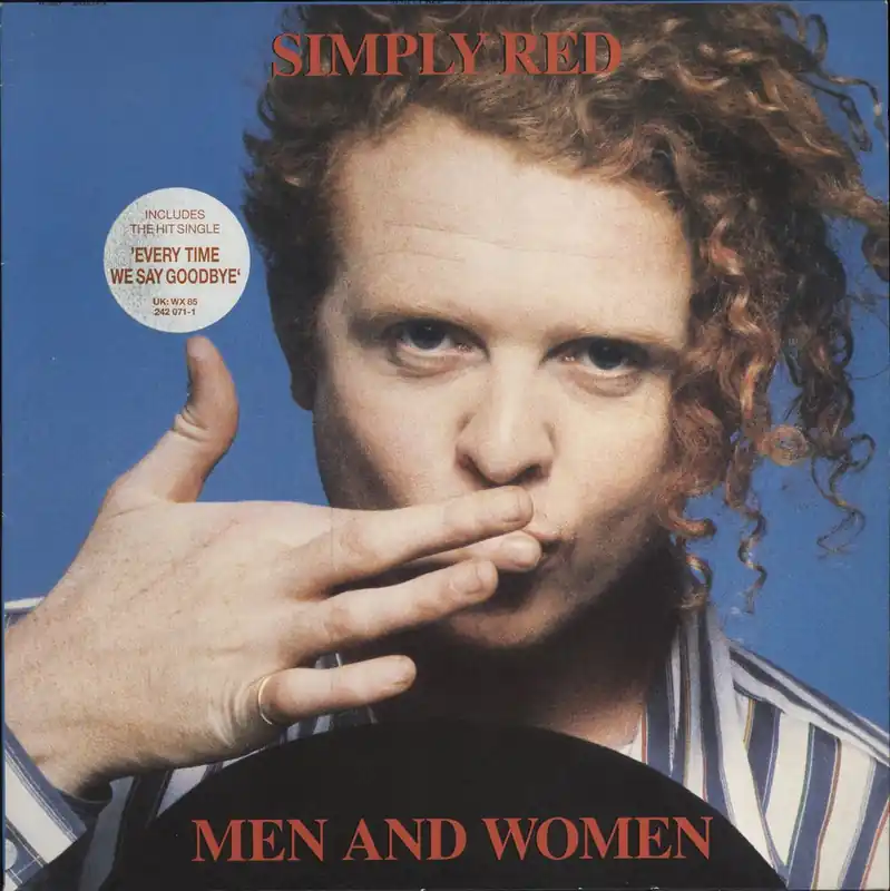 Order Now Simply Red Men And Women - ETWSG Hype Stickered Sleeve UK Vinyl LP