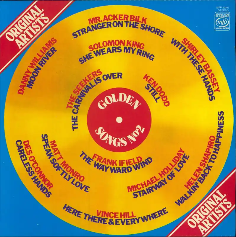 Today Only Various-60s & 70s Golden Songs No. 2 UK Vinyl LP
