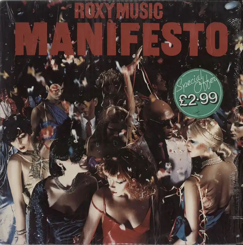 Professional Grade Roxy Music Manifesto - Shrink US Vinyl LP