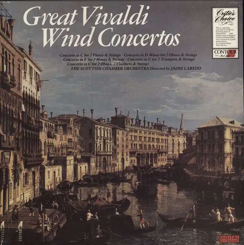 Antonio Vivaldi Great Vivaldi Wind Concertos UK Vinyl LP Fan Favorite