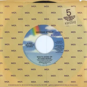 George Strait What's Going On In Your World Canadian 7" vinyl Special Discount
