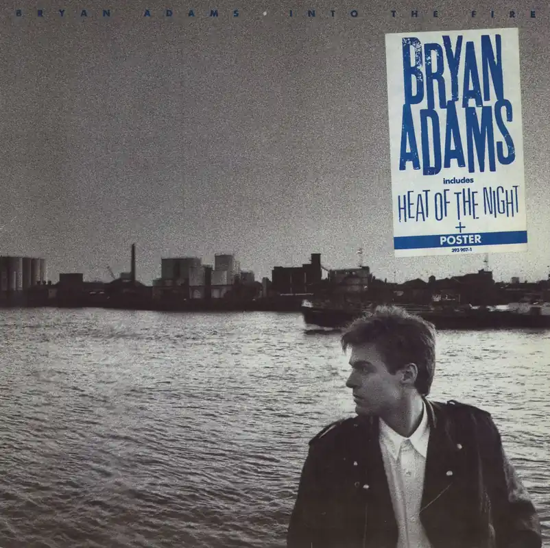 Bryan Adams Into The Fire + Poster German Vinyl LP Express Delivery