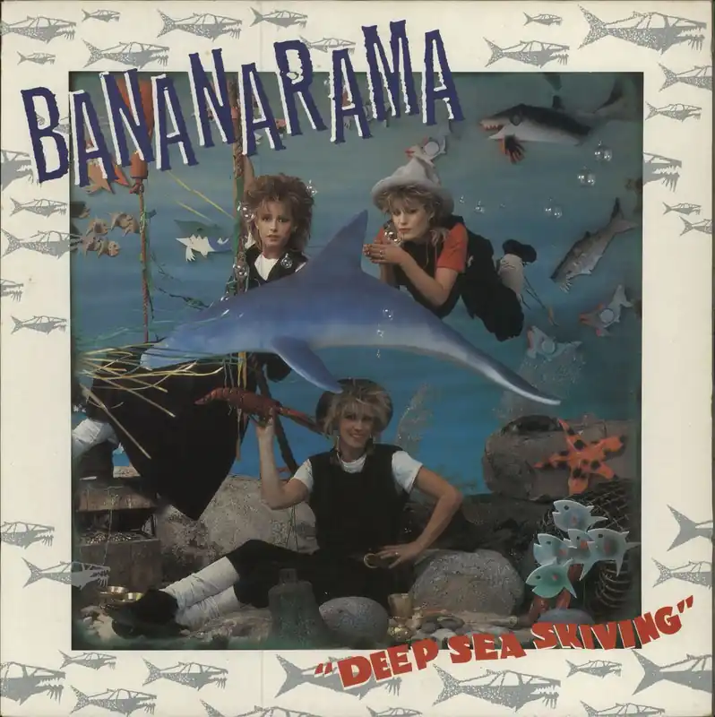 Bananarama Deep Sea Skiving - Gold Promo Stamped UK Vinyl LP Limited Time