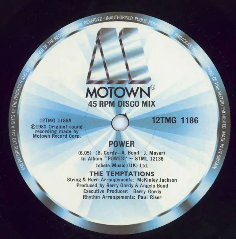 The Temptations Power UK 12" vinyl Crafted