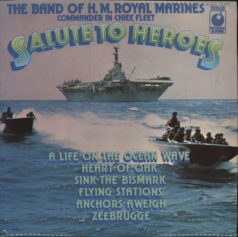 The Band Of H.M. Royal Marines Salute To Heroes UK Vinyl LP Time-Limited