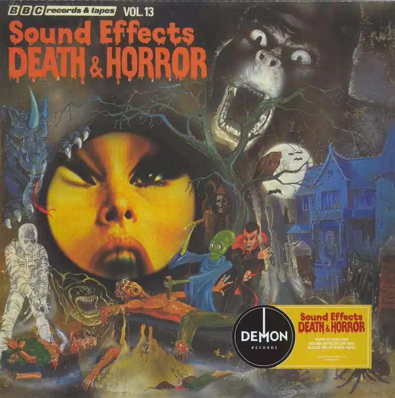 Grab Now Various-Film, Radio, Theatre & TV Sound Effects Vol.13 - Death & Horror - Blood Splattered Vinyl UK Vinyl LP
