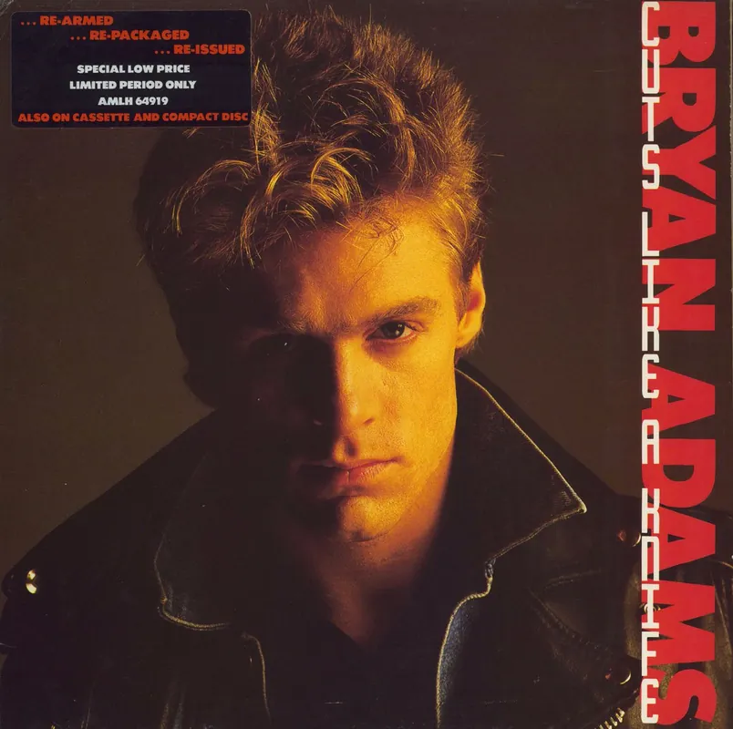 Bryan Adams Cuts Like A Knife - 2nd - Hype Sticker UK Vinyl LP Bargain