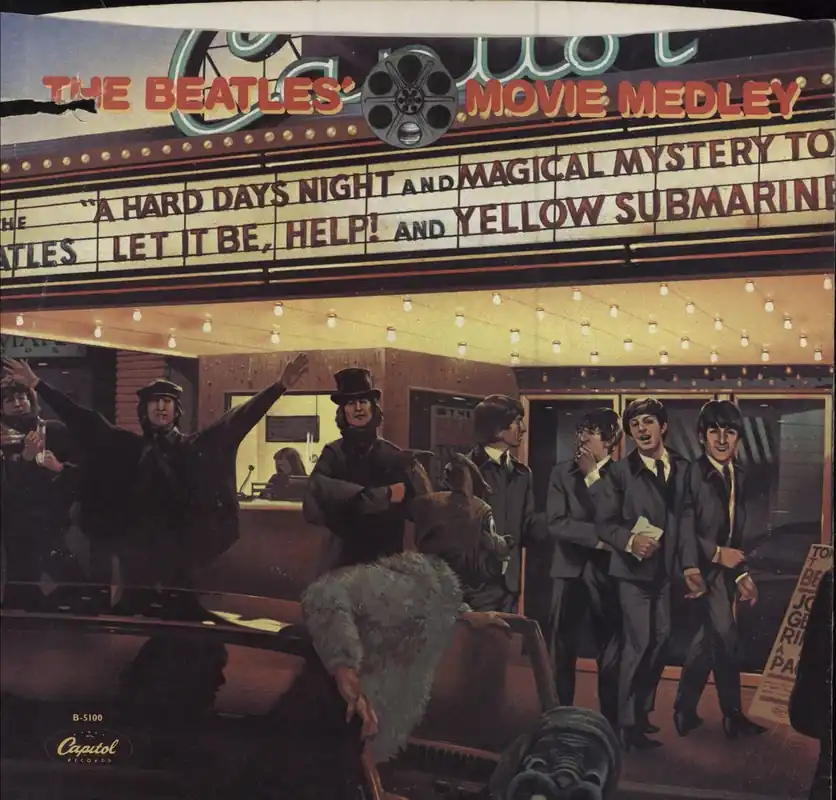 The Beatles The Beatles' Movie Medley - EX US Promo 7" vinyl Genuine
