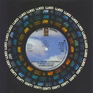 Warren Zevon Gorilla, You're A Desperado UK 7" vinyl Fast Shipping