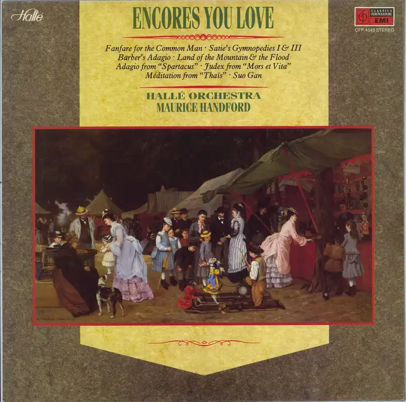 The Hallé Orchestra Encores You Love UK Vinyl LP Holiday Sale