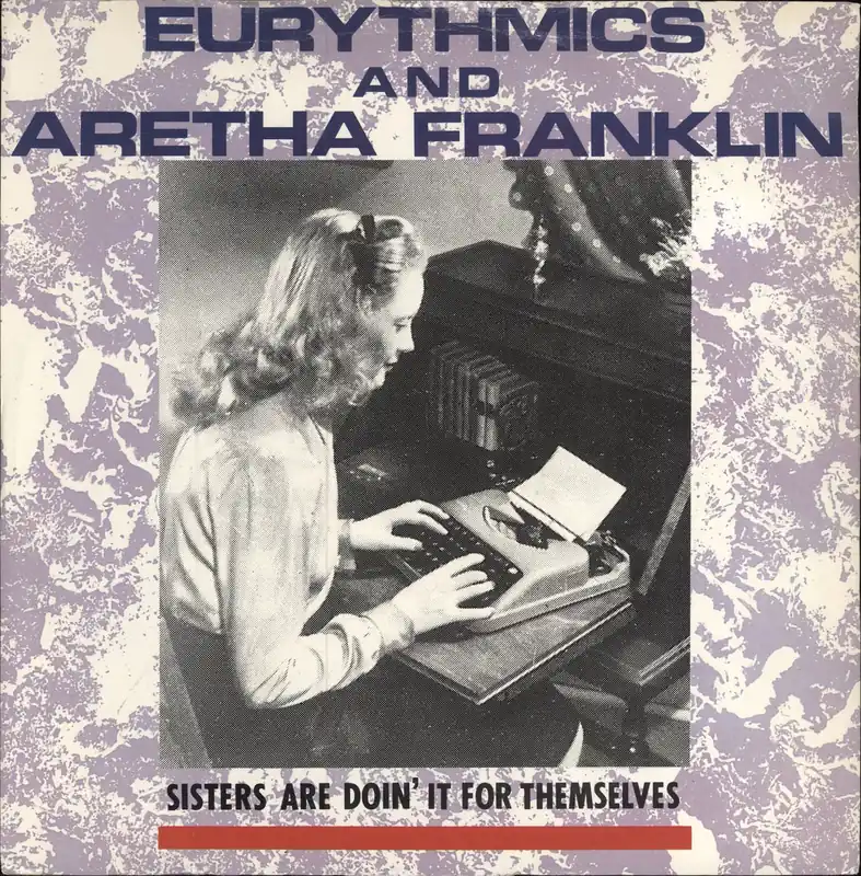 Eurythmics Sisters Are Doin' It - Typist Picture Sleeve UK 12" vinyl Modern