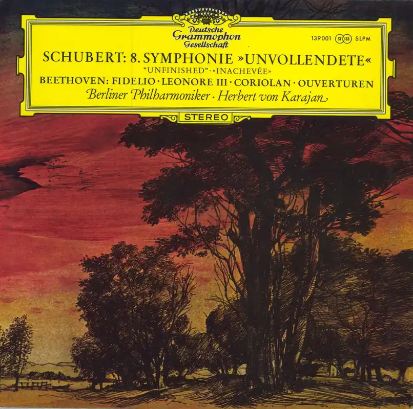 Franz Schubert Schubert: Symphonie Nr. 8 Unvollendete / Fidelio · Leonore III · Coriolan (Ouvertüren) German Vinyl LP Modern