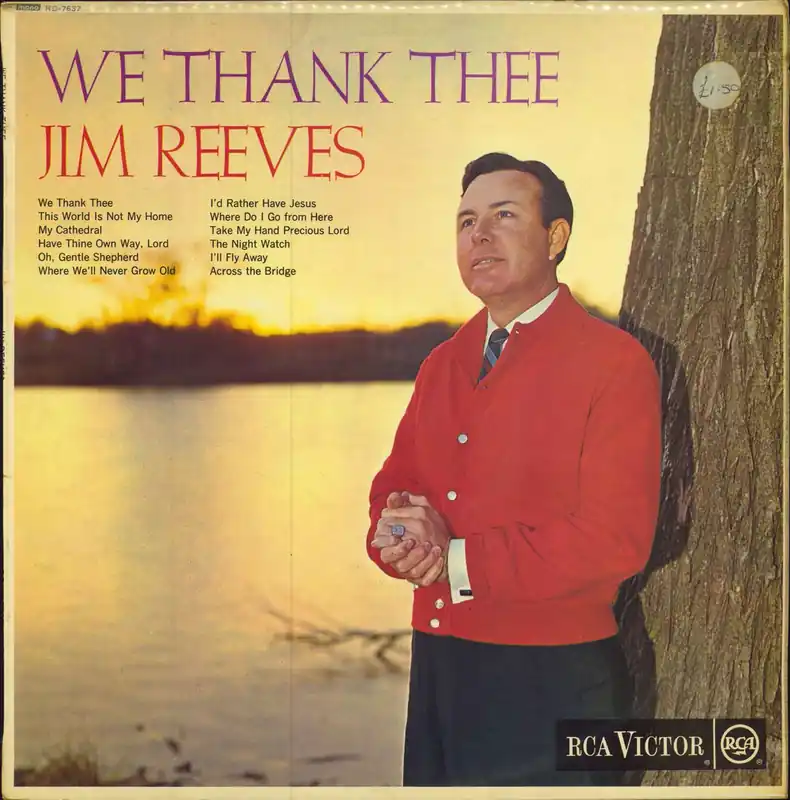 Factory Price Jim Reeves We Thank Thee UK Vinyl LP