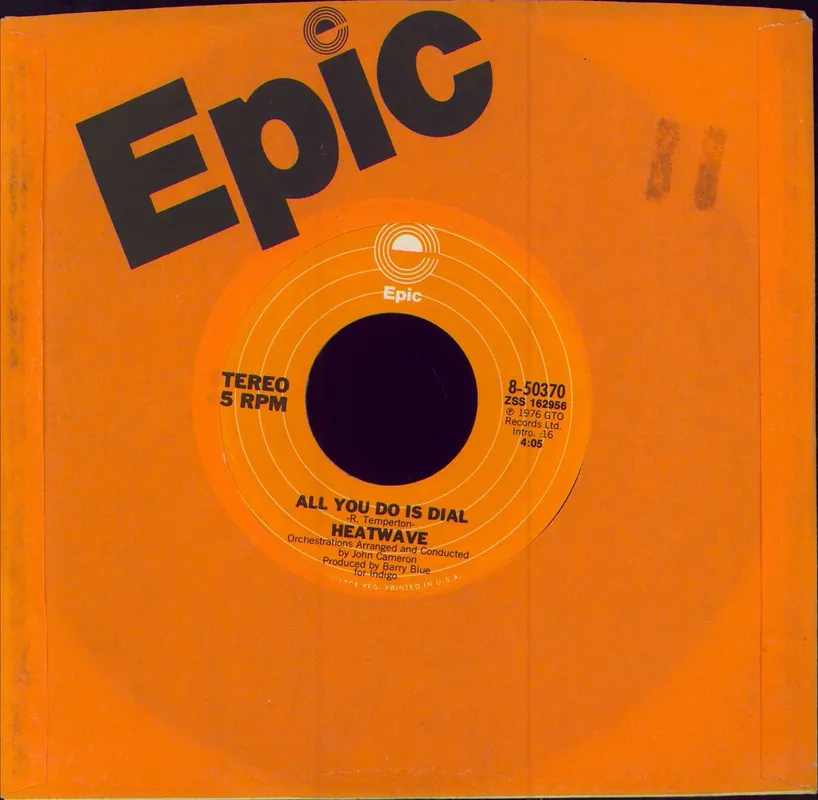 Heatwave Boogie Nights US 7" vinyl Limited Offer