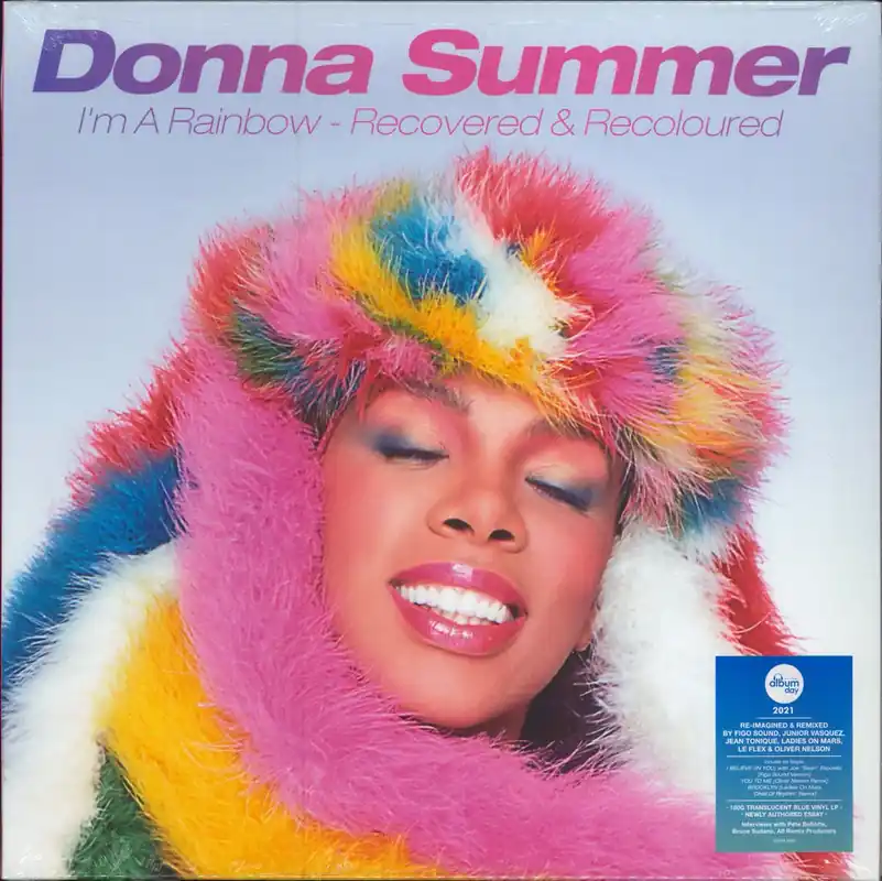 Donna Summer I'm A Rainbow: Recovered & Recoloured - 180gm Blue Vinyl - Sealed UK Vinyl LP Handmade
