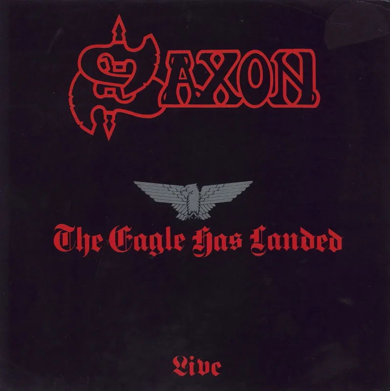 Editor’s Pick Saxon The Eagle Has Landed - Embossed + Merch Insert UK Vinyl LP