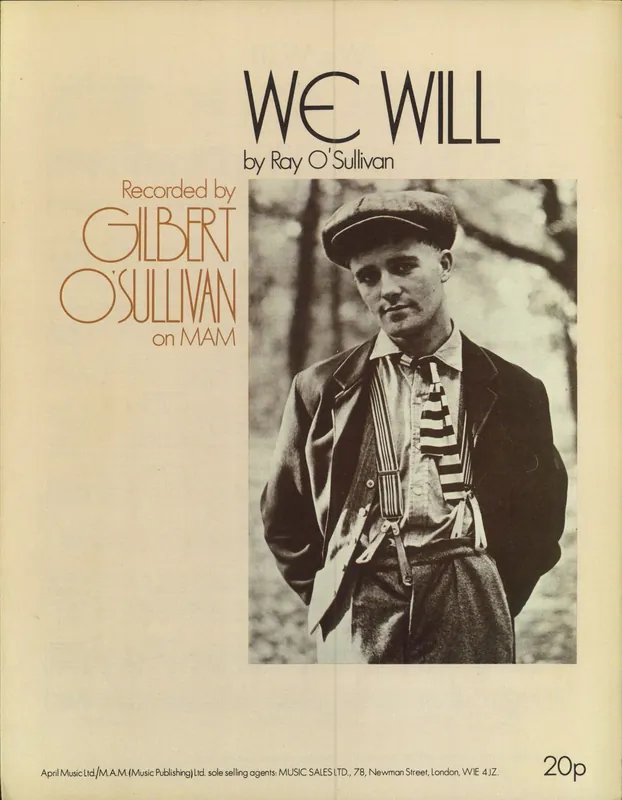 Gilbert O'Sullivan We Will UK Sheet music In Demand