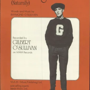 Gilbert O'Sullivan Alone Again (Naturally) UK Sheet music Super Sale