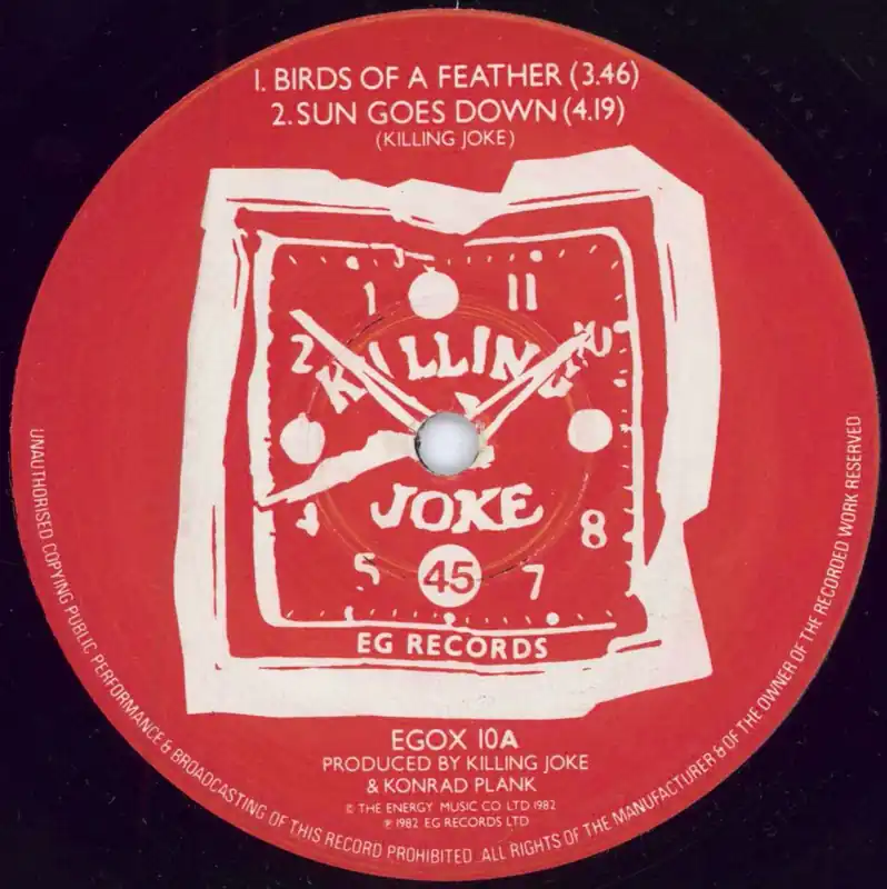 Killing Joke Birds Of A Feather UK 12" vinyl Weekend Sale