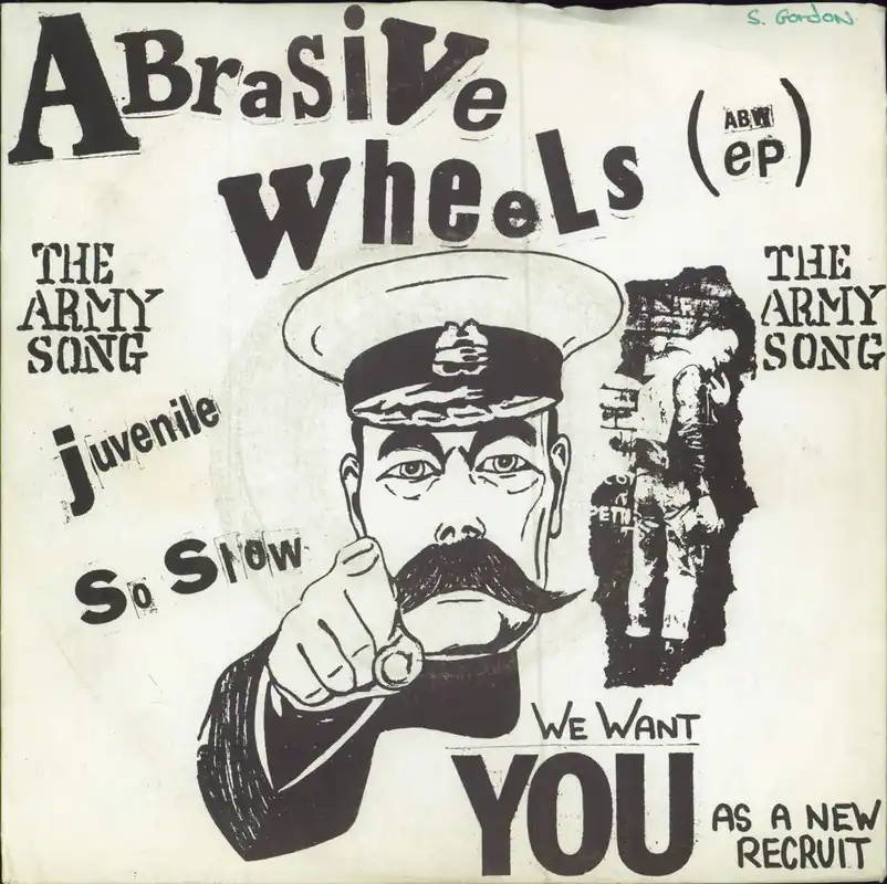 Shop Now Abrasive Wheels The Army Song (ABW EP) - Red vinyl - WOS UK 7" vinyl