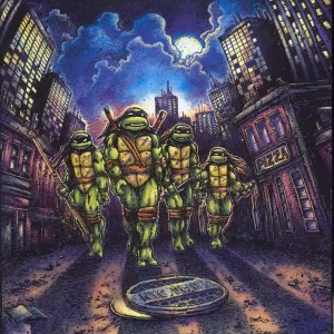 Original Soundtrack Teenage Mutant Ninja Turtles - Orange and Green Vinyl US 2-LP vinyl set One Day Deal