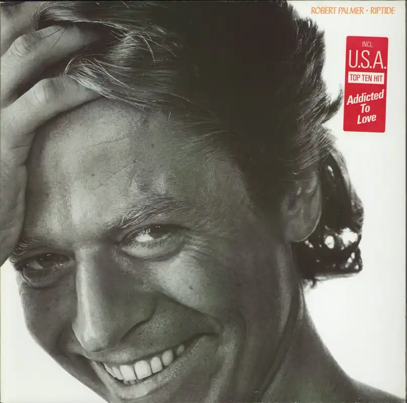 Fresh Stock Robert Palmer Riptide - Stickered sleeve German Vinyl LP