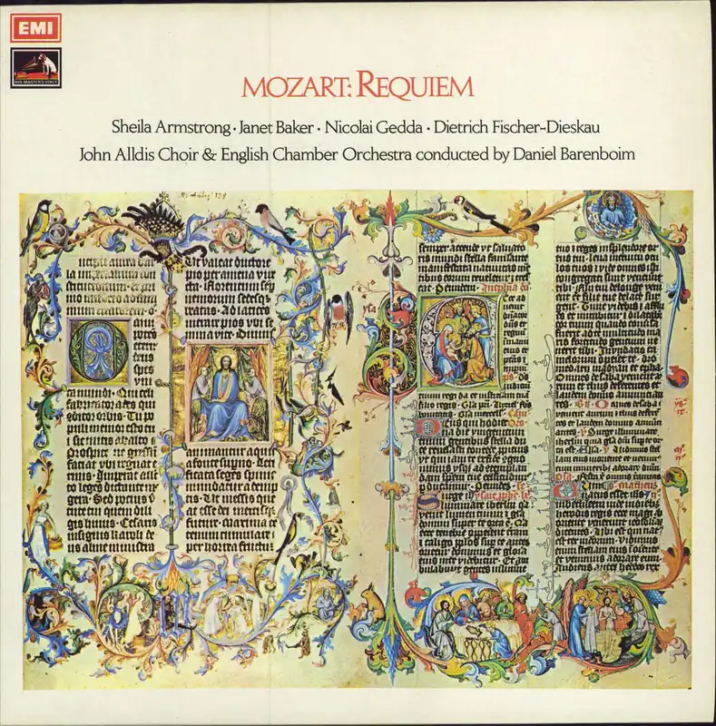 Authentic Wolfgang Amadeus Mozart Requiem UK Vinyl LP