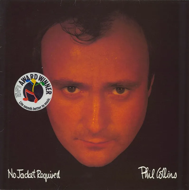 Free Shipping Phil Collins No Jacket Required - BPI Stickered Sleeve UK Vinyl LP