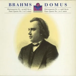 Domus Brahms: Piano Quartets 1 & 3 German Vinyl LP Professional Grade
