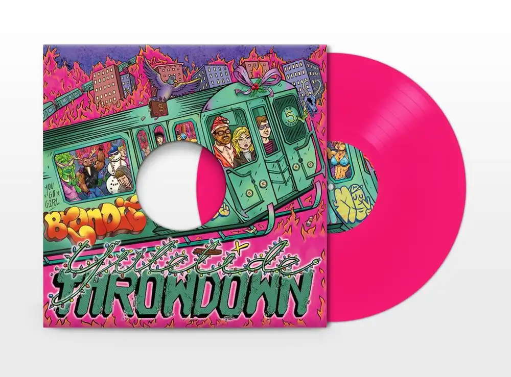 Original Blondie Yuletide Throwdown - Magenta Pink Vinyl - Sealed UK 12" vinyl