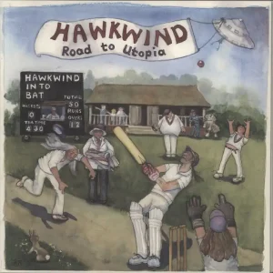 Last Chance Hawkwind Road To Utopia + Poster UK Vinyl LP