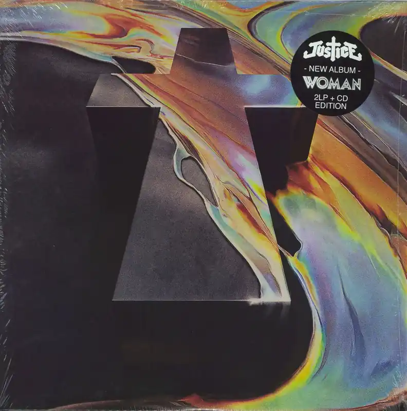 Justice Woman + CD + Shrink French 2-LP vinyl set Fast Shipping