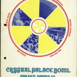 The Beach Boys Crystal Palace Bowl Garden Party III + Ticket Stub - Hole Punched UK Tour programme Brand New