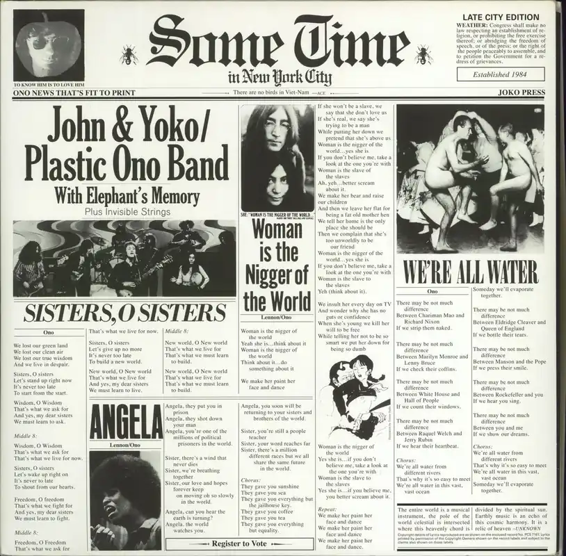 Best Seller John Lennon Some Time In New York City UK 2-LP vinyl set