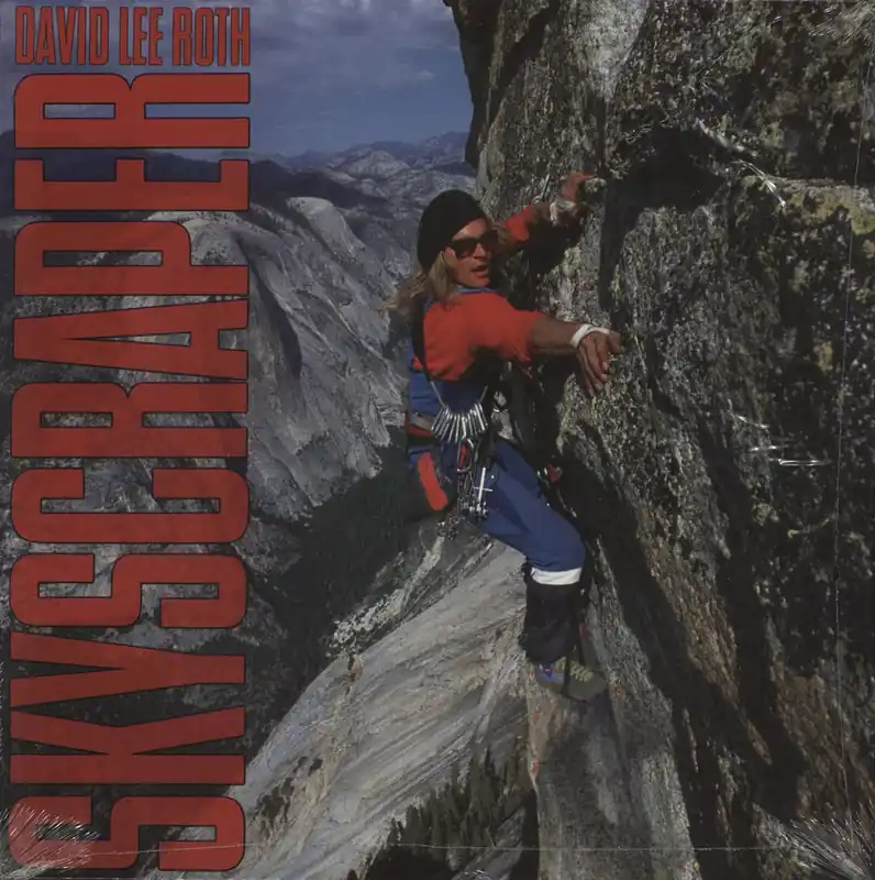 Exclusive David Lee Roth Skyscraper + Opened Shrink UK Vinyl LP