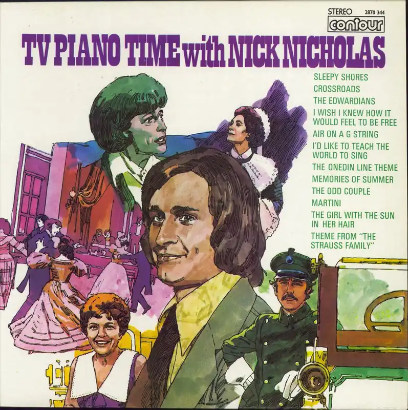 Hot Deal Nick Nicholas TV Piano Time with Nick Nicholas UK Vinyl LP