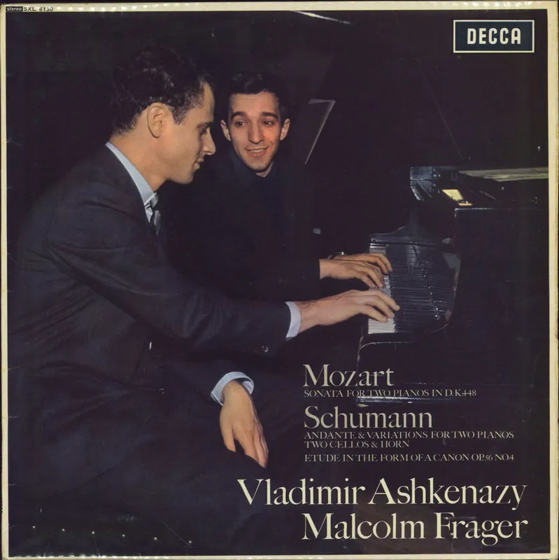 Modern Vladimir Ashkenazy Mozart: Sonate For 2 Pianos / Schumann: Andante And Variations & Etude UK Vinyl LP