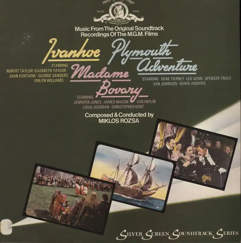 Direct From Factory Miklos Rozsa Ivanhoe / Plymouth Adventure / Madame Bovary UK Vinyl LP