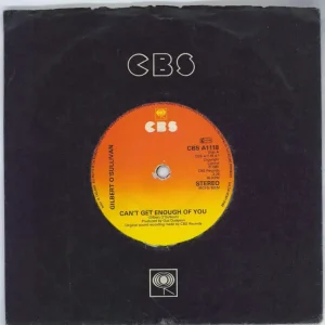 Gilbert O'Sullivan Can't Get Enough Of You UK 7" vinyl Sale