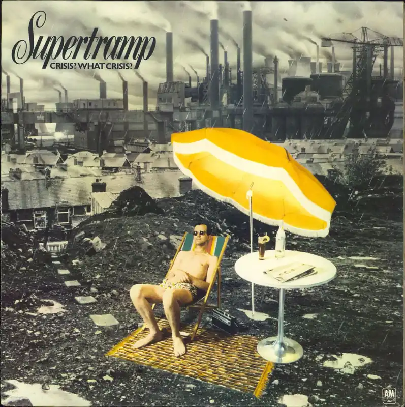 Clearance Supertramp Crisis? What Crisis? - 1st + Insert - VG UK Vinyl LP
